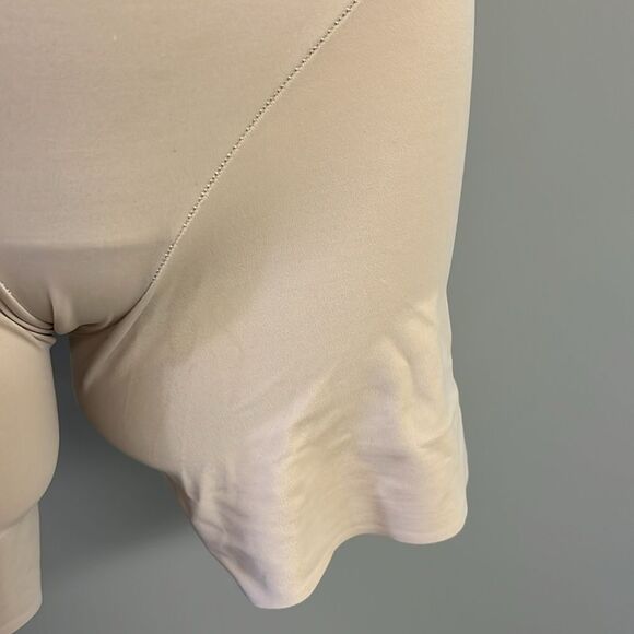 Naomi & Nicole Tan Pull-up Tummy and Waist Control One-Piece Shapewear Short- Sm - Picture 4 of 11